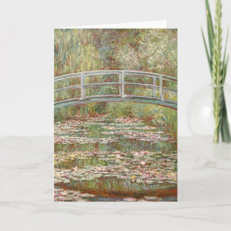 Claude Monet - Brücke über einem Teich der Feiertagskarte