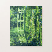 Claude Monet: Brücke über einem Teich der Puzzle (Vertikal)