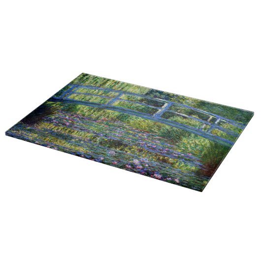 Claude Monet: Brücke über einem Teich der Schneidebrett (Ecke)