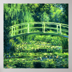 Claude Monet: Brücke über einen Teich der Lilien Poster