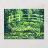 Claude Monet: Brücke über einen Teich der Lilien Postkarte (Vorderseite)