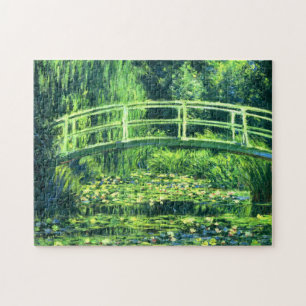 Claude Monet: Brücke über einen Teich mit Seerosen Puzzle