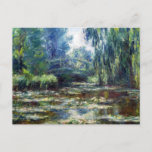 Claude Monet Brücke über Wasserliliensee Postkarte<br><div class="desc">Claude Monet Brücke über Wasserliliensee</div>