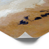 Claude Monet - Camille am Strand von Trouville Poster (Ecke)