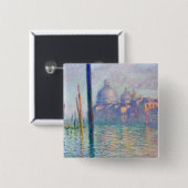 Claude Monet - Canal Grande, Venedig Button (Vorne & Hinten)