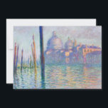 Claude Monet - Canal Grande, Venedig Dankeskarte<br><div class="desc">Der Canale Grande,  Venedig - Claude Monet,  Oil on Leinwand,  1908</div>
