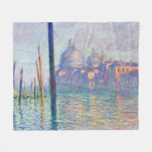 Claude Monet - Canal Grande, Venedig Fleecedecke (Vorderseite (Horizontal))
