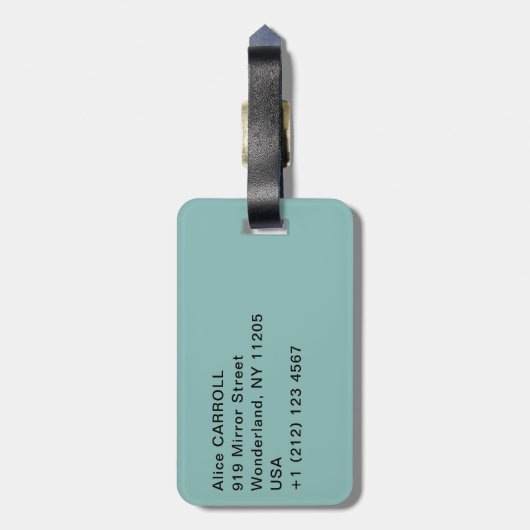 Claude Monet - Canal Grande, Venedig Gepäckanhänger (Rückseite vertikal)