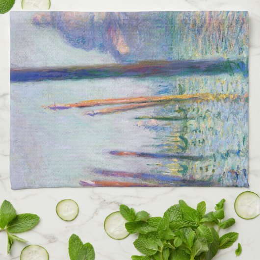 Claude Monet - Canal Grande, Venedig Geschirrtuch (Gefaltet)