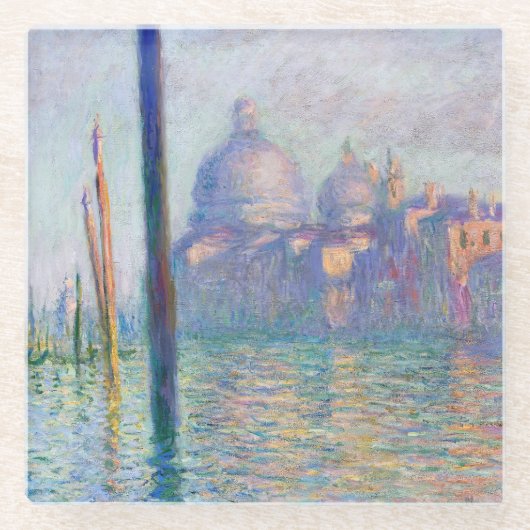 Claude Monet - Canal Grande, Venedig Glasuntersetzer (Vorderseite)