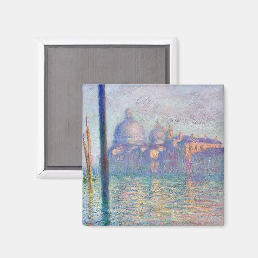 Claude Monet - Canal Grande, Venedig Magnet (Vorderseite/Rückseite)