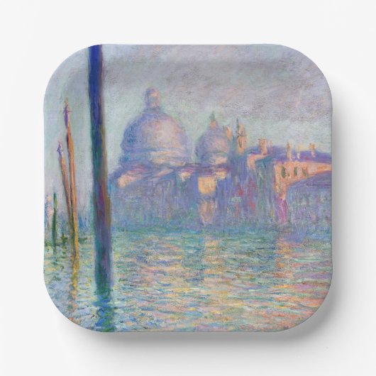Claude Monet - Canal Grande, Venedig Pappteller (Vorderseite)