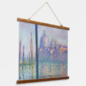 Claude Monet - Canal Grande, Venedig Wandteppich Mit Holzrahmen (Gewinkelt)