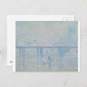 Claude Monet - Charing Cross Bridge. Klassische Ku Postkarte (Vorne/Hinten)