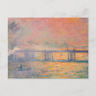 Claude Monet Charing Cross Bridge Postkarte