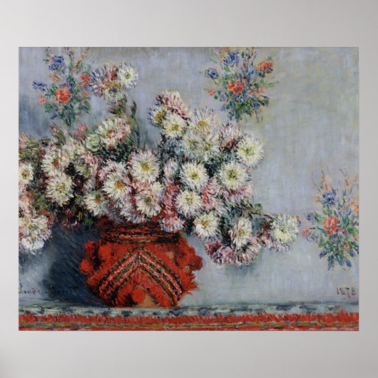 Claude Monet | Chrysanthemas, 1878 Poster (Vorne)