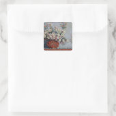 Claude Monet | Chrysanthemas, 1878 Quadratischer Aufkleber (Tasche)