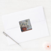 Claude Monet | Chrysanthemas, 1878 Quadratischer Aufkleber (Umschlag)