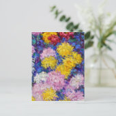 Claude Monet - Chrysanthemen Postkarte (Stehend Vorderseite)