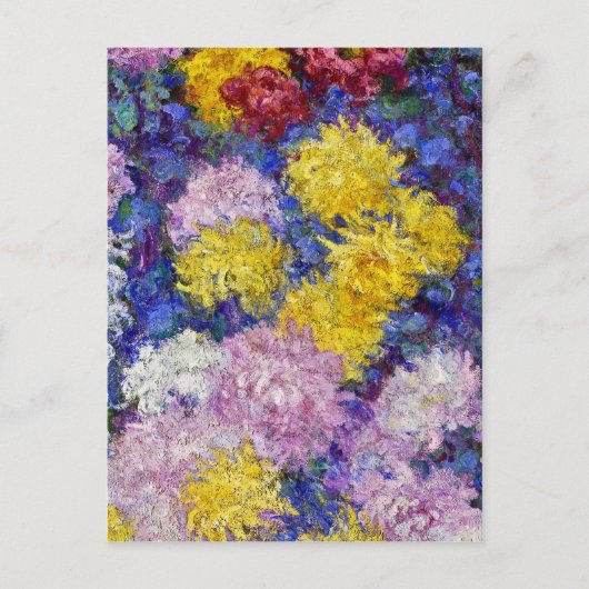 Claude Monet - Chrysanthemen Postkarte (Vorderseite)