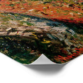 Claude Monet | Cliff at Dieppe, 1882 Poster (Ecke)