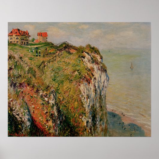 Claude Monet | Cliff at Dieppe, 1882 Poster (Vorne)