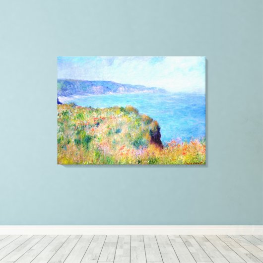 Claude Monet: Cliff in der Nähe von Pourville Leinwanddruck (Insitu (Holzboden))