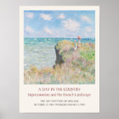 Claude Monet Cliff Spaziergang auf der Kunstausste Poster (Vorne)