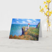 Claude Monet: Cliff Walk at Pourville Karte (Gelbe Blume)