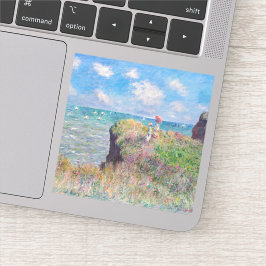 Claude Monet - Cliff Walk in Pourville Aufkleber