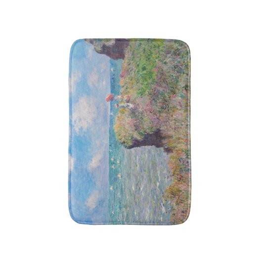 Claude Monet - Cliff Walk in Pourville Badematte (Vorderseite Vertikal)