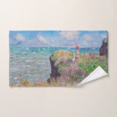 Claude Monet - Cliff Walk in Pourville Badhandtuch Set (Handtuch)