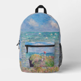 Claude Monet - Cliff Walk in Pourville Bedruckter Rucksack