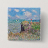 Claude Monet - Cliff Walk in Pourville Button (Vorderseite)