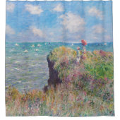 Claude Monet - Cliff Walk in Pourville Duschvorhang (Vorderseite)