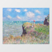 Claude Monet - Cliff Walk in Pourville Fensteraufkleber (Blatt)