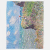 Claude Monet - Cliff Walk in Pourville Fleecedecke (Vorderseite)
