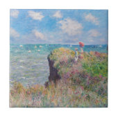 Claude Monet - Cliff Walk in Pourville Fliese (Vorderseite)