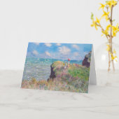 Claude Monet - Cliff Walk in Pourville Karte (Gelbe Blume)
