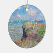 Claude Monet - Cliff Walk in Pourville Keramik Ornament (Links)