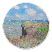 Claude Monet - Cliff Walk in Pourville Keramikknauf (Vorderseite)