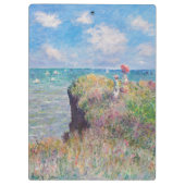 Claude Monet - Cliff Walk in Pourville Klemmbrett (Rückseite)