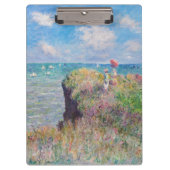 Claude Monet - Cliff Walk in Pourville Klemmbrett (Vorderseite)