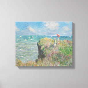 Claude Monet - Cliff Walk in Pourville Leinwanddruck