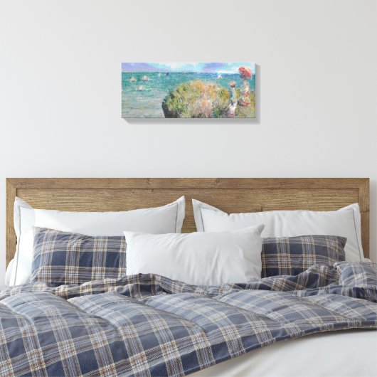 Claude Monet: Cliff Walk in Pourville Leinwanddruck (Insitu (Schlafzimmer))