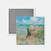 Claude Monet-Cliff Walk in Pourville Magnet (Vorderseite/Rückseite)
