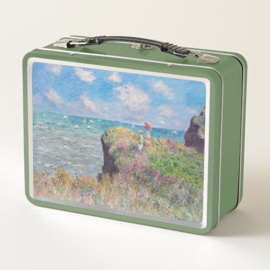 Claude Monet - Cliff Walk in Pourville Metall Brotdose (Rückseite)