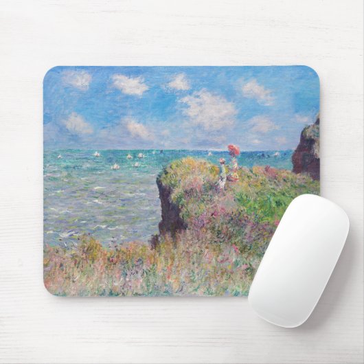 Claude Monet - Cliff Walk in Pourville Mousepad (Mit Mouse)