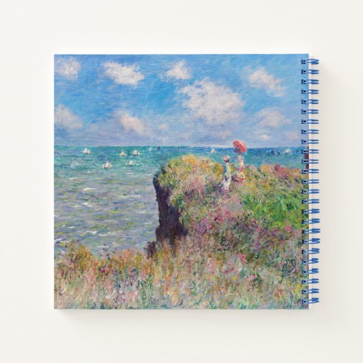 Claude Monet - Cliff Walk in Pourville Notizblock (Rückseite)