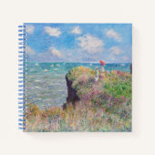 Claude Monet - Cliff Walk in Pourville Notizblock (Vorderseite)